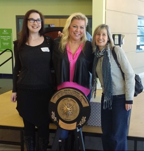 (L to R ) Jeanne McClure CPAC President, Michelle Baldwin CPRP Park Supervisor Sheil Park North Region, Karen Moran CPAC Treasurer.